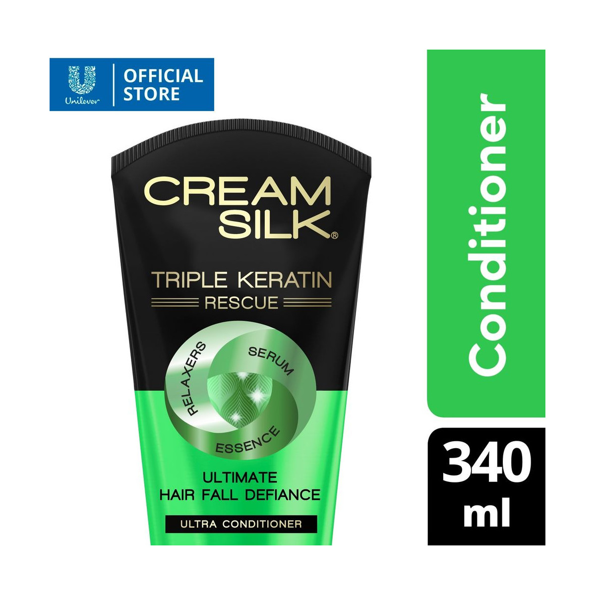 Cream Silk Triple Keratin Rescue Hair Fall Defiance Ultra Conditioner 340ML