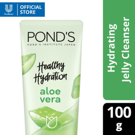 POND'S Aloe Vera Jelly Cleanser with Vitamin B3 for Hydrated Skin 100g