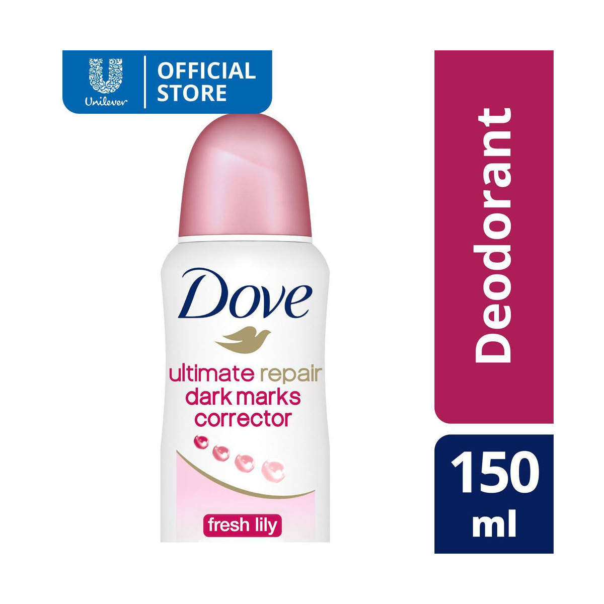Dove Deodorant Spray Ultimate Repair Dark Marks Corrector Fresh Lily 150ML
