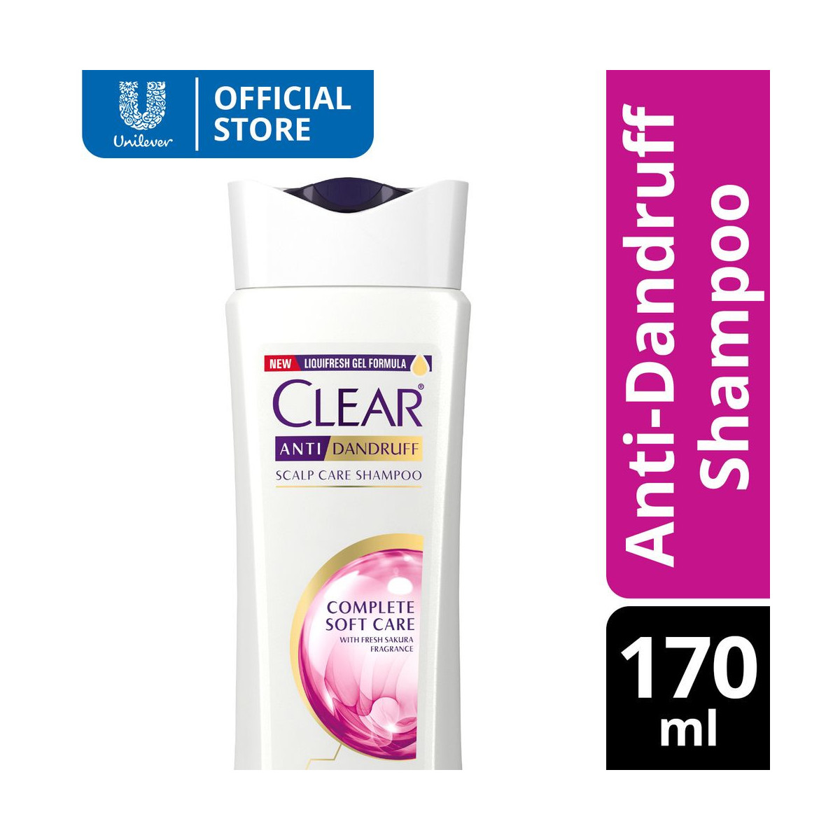 Clear Anti Dandruff Shampoo Complete Soft Care 170ML