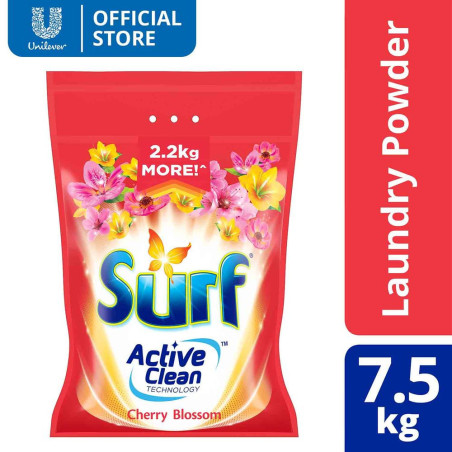 Surf Cherry Blossom Laundry Powder Detergent 7.5KG Pouch
