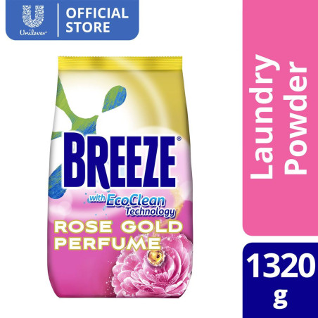 Breeze Powder Detergent with Rose Gold Perfume 1320G Pouch
