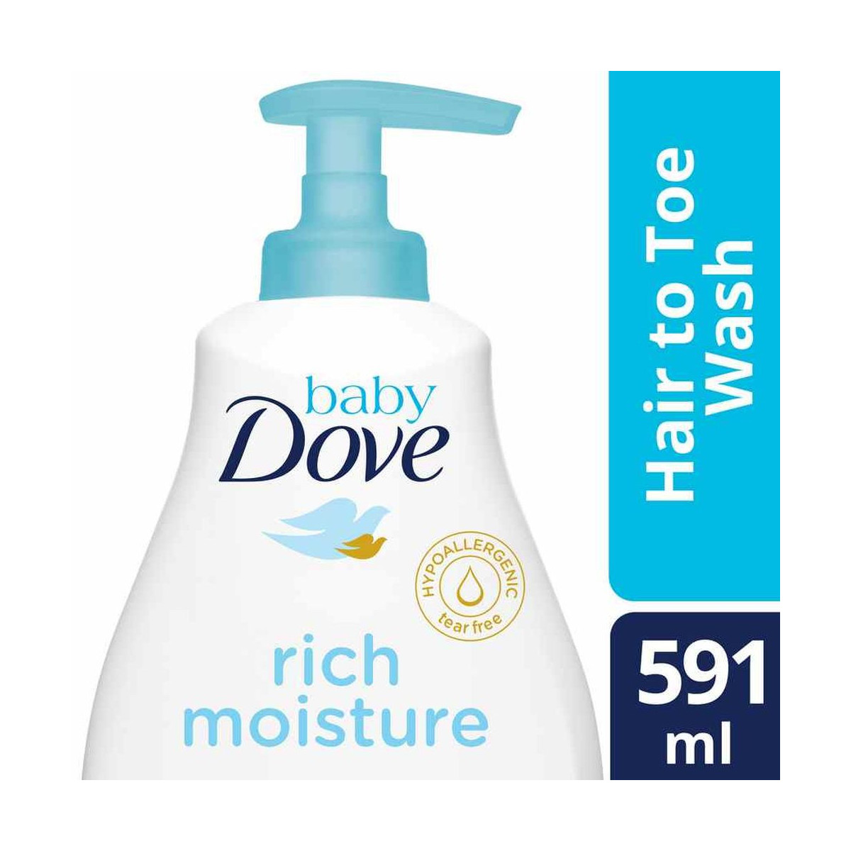 Baby Dove Hair To Toe Wash Rich Moisture 591ML