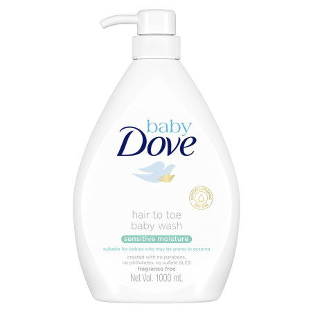 Baby Dove Hair to Toe Wash Sensitive Moisture 1L