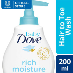 Baby Dove Hair To Toe Wash Rich Moisture 200ML