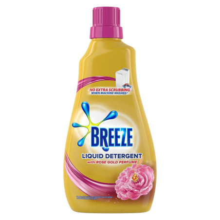 Breeze Liquid Detergent with Rose Gold Perfume 980ML Bottle