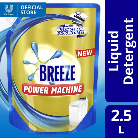 Breeze Liquid Detergent Powermachine with Ultraclean Concentrate 2.5L Bottle