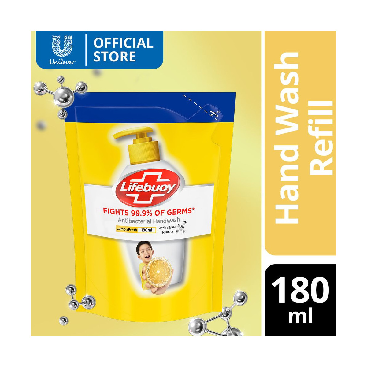 Lifebuoy Antibacterial Handwash Refill Lemon Fresh 180ml