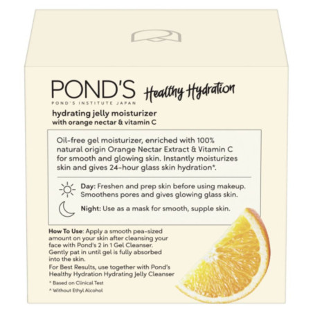 POND'S Orange Nectar Jelly Moisturizer with Vitamin C for Hydrated Skin 50g