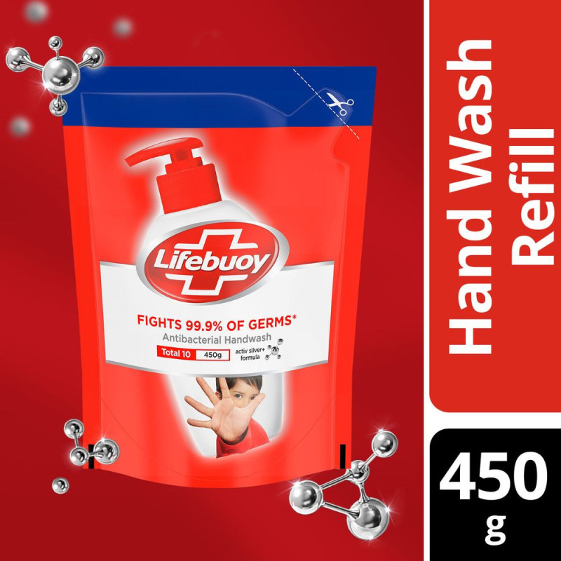 Lifebuoy Antibacterial Handwash Refill Total 10 450g