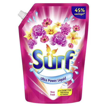 Surf Rose Fresh Laundry Liquid Detergent 2.5L Pouch
