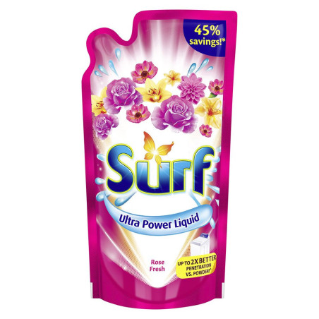 Surf Rose Fresh Laundry Liquid Detergent 900ML Pouch