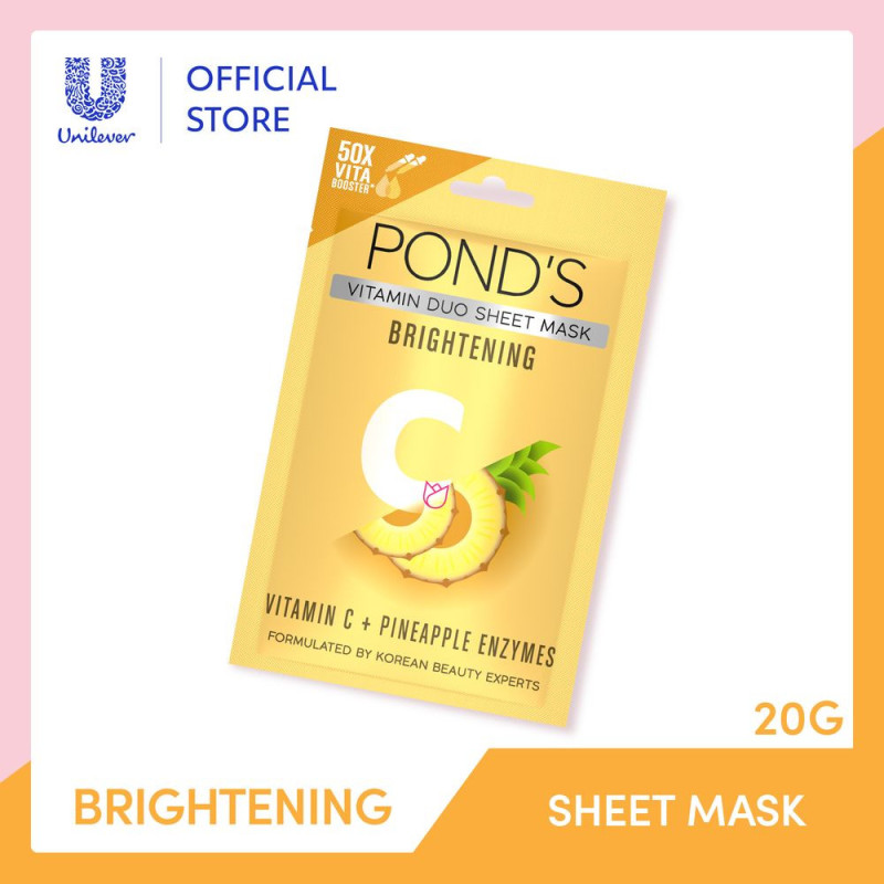 POND'S Pineapple Face Mask with Vitamin C for Brighter Skin 20g