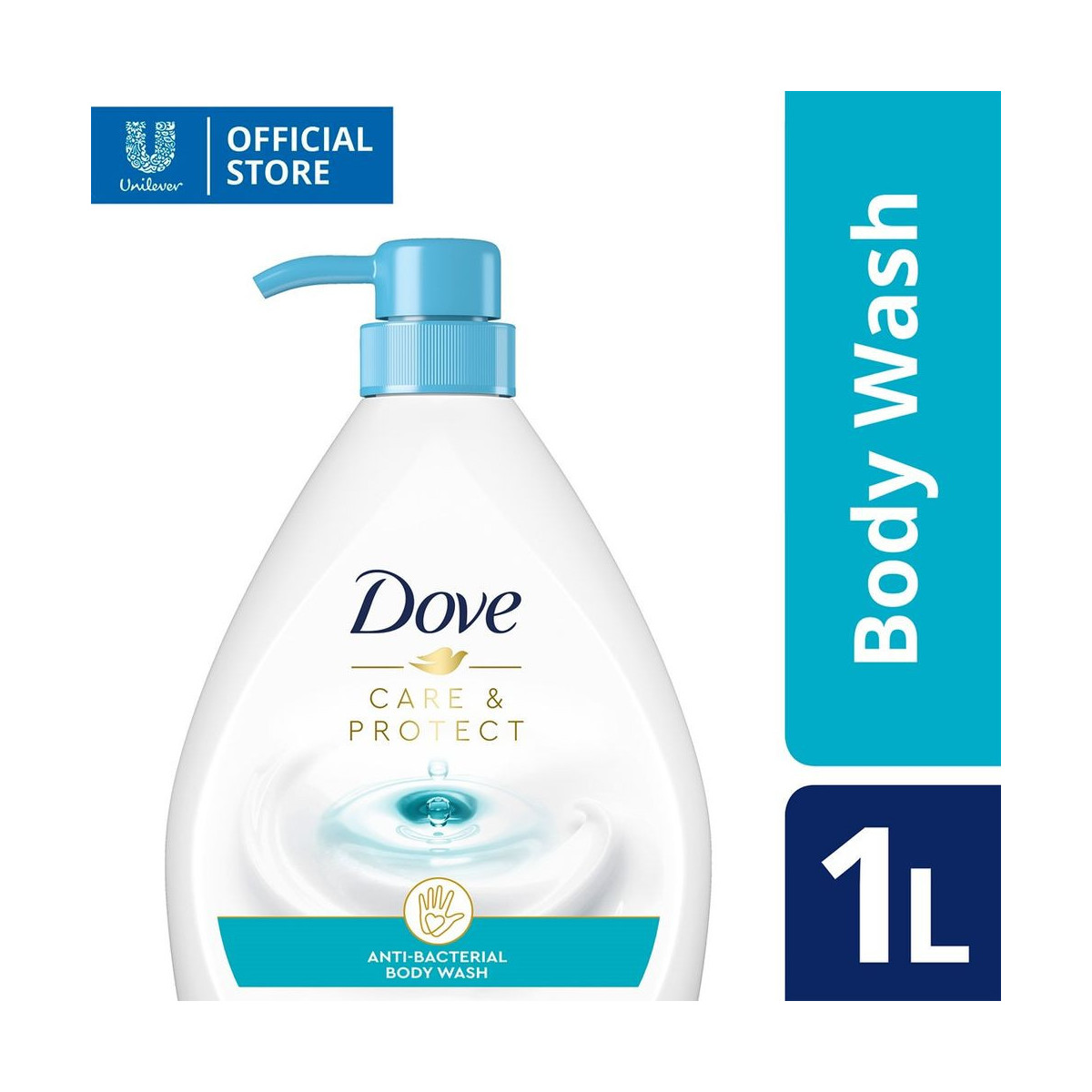Dove Antibacterial Body Wash Care & Protect 1000ML