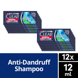 [BUNDLE OF 12] Clear Men Anti Dandruff Shampoo Cool Sport...