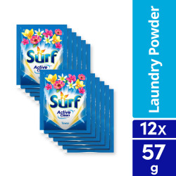 [BUNDLE OF 12] Surf Powder Detergent Tawas 57G Sachet