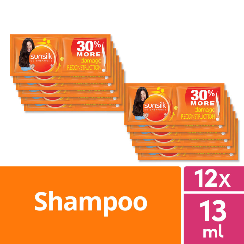 [BUNDLE OF 12] Sunsilk Shampoo Damage Reconstruction 13ML
