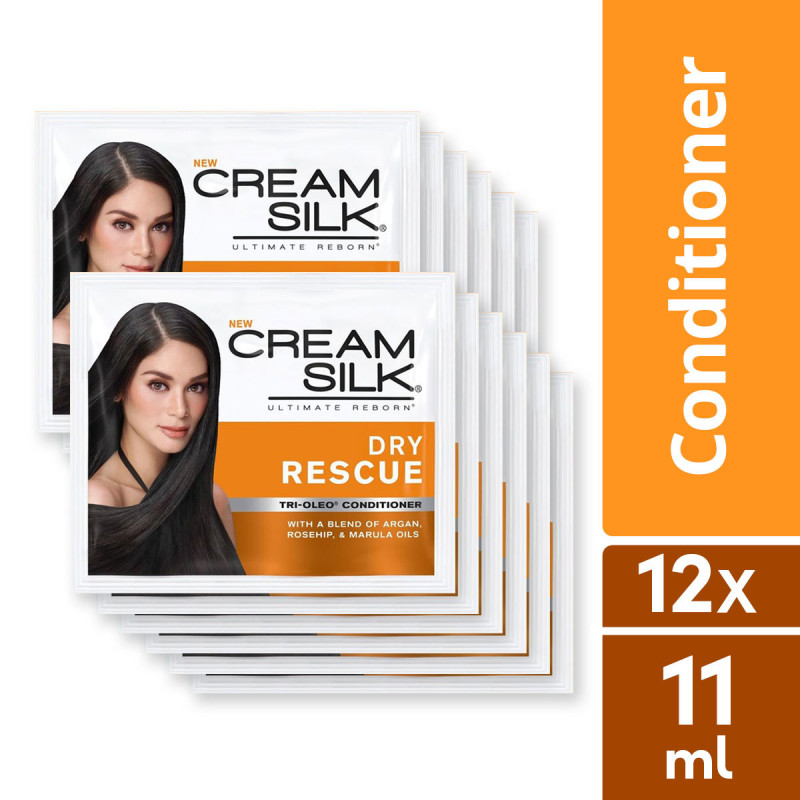 [BUNDLE OF 12] Cream Silk Conditioner Dry Rescue 11ML