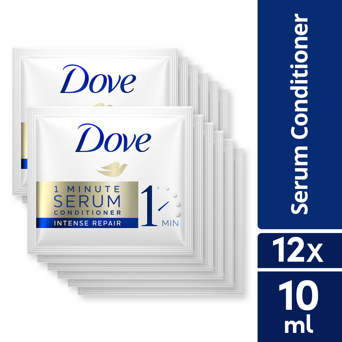 [BUNDLE OF 12] Dove 1 Minute Serum Conditioner Intense Repair 10ML