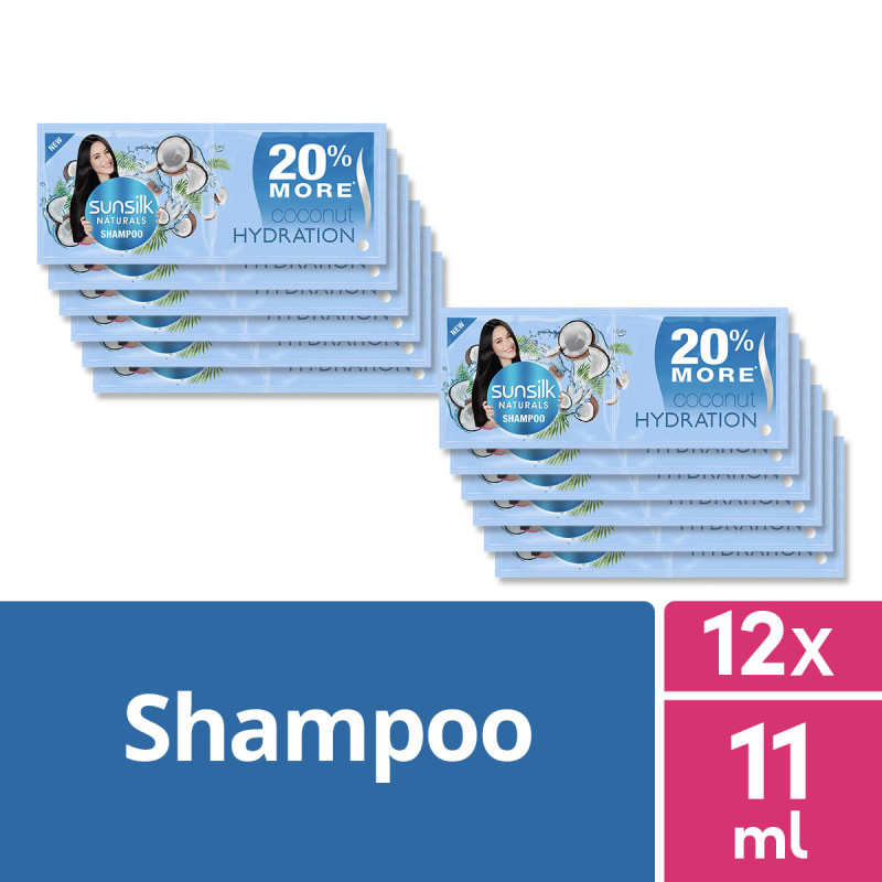 [BUNDLE OF 12] Sunsilk Naturals Shampoo Coconut Hydration 11ML