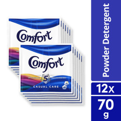 Comfort Powder Detergent Casual Care 70G Sachet