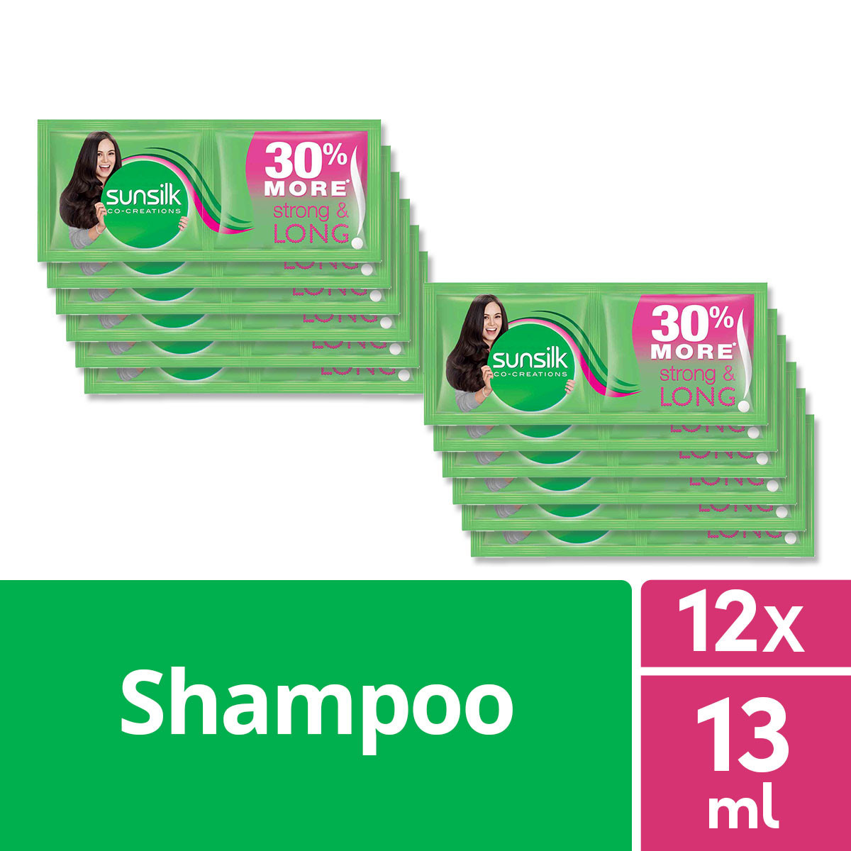 [BUNDLE OF 12] Sunsilk Shampoo Strong & Long 13ML