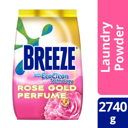 Breeze Powder Detergent with Rose Gold Perfume 2740G Pouch