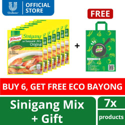 Knorr Sinigang sa Sampalok Original 22g with free Ecobayong (6+1)