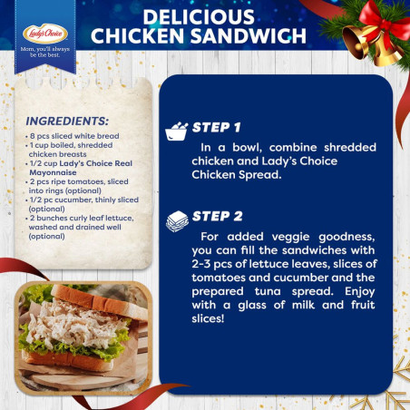 Ham and Chicken Sandwich Bundle with Nutriboost Trio-Pack