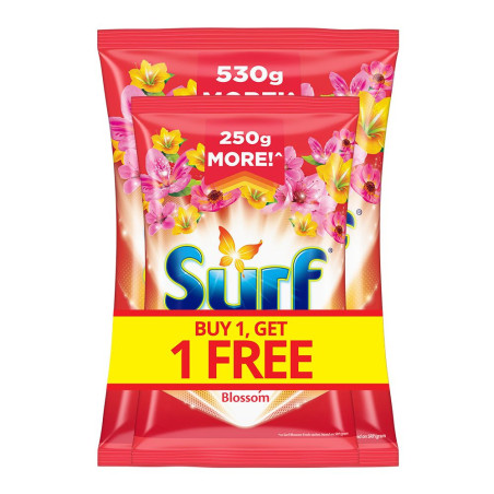 [Buy 1 Take 1] Surf Powder Detergent Cherry Blossom 2200G With Free Surf Powder Detergent Cherry Blossom 1100G