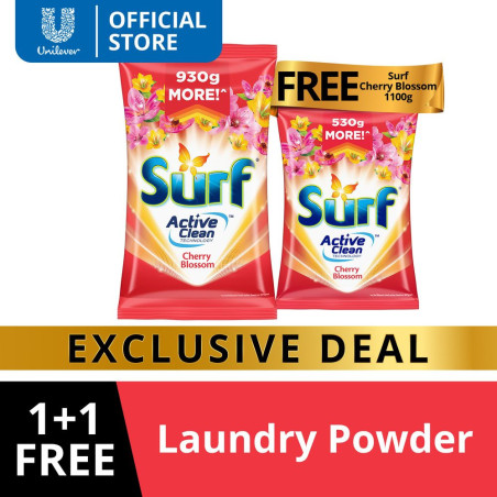 [Buy 1 Take 1] Surf Powder Detergent Cherry Blossom 3600G With Free Surf Powder Detergent Cherry Blossom 2200G