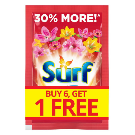 [Buy 6 Take 1] Surf Powder Detergent Cherry Blossom 65G With Free Surf Powder Detergent Cherry Blossom 65G
