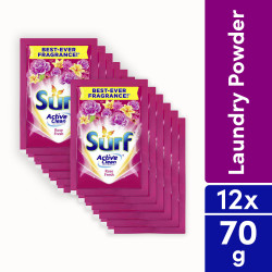 Surf Rose Fresh Laundry Powder Detergent 70g Sachet