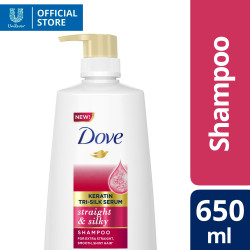 Dove Shampoo Straight & Silky 650ML