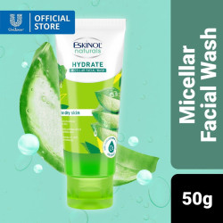 Eskinol Naturals Micellar Facial Wash Hydrate 50g with Natural Aloe Extracts