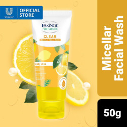 Eskinol Naturals Micellar Facial Wash Clear 50g with Natural Lemon Extracts