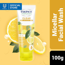 Eskinol Naturals Micellar Facial Wash Clear 100g with Natural Lemon Extracts