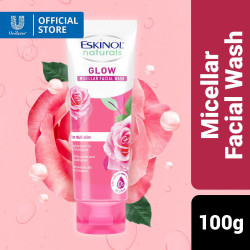 Eskinol Naturals Micellar Facial Wash Glow 100g with Natural Rose Extracts