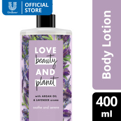 Love Beauty And Planet Argan Oil & Lavender Body Lotion Soothe & Serene 400ml