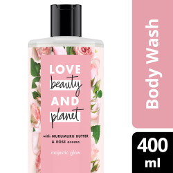 Love Beauty And Planet Body Wash Majestic Glow With Murumuru Butter and Rose Aroma 400ml