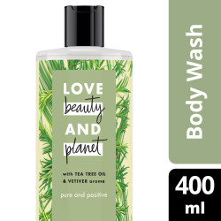 Love Beauty And Planet Tea Tree & Vetiver Body Wash Pure And Positive 400ml