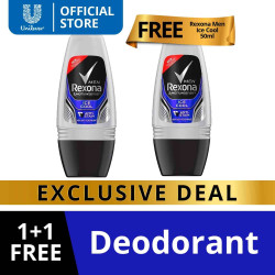 [BUY 1 TAKE 1] Rexona Men Deodorant Roll-On Ice Cool 50ML