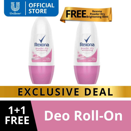 [BUY 1 TAKE 1] Rexona Women Deodorant Roll-On Powder Dry 50ML
