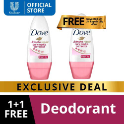 [BUNDLE OF 2] Dove Deodorant Roll-On Ultimate Repair Dark...