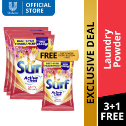 [BUNDLE] Surf Cherry Blossom Laundry Powder Detergent 2.34KG x3 + FREE 1.18KG