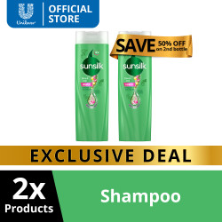 [Buy 1 Get 2nd at 50% Off] New Sunsilk Green Strong & Long (1+1) 180ML