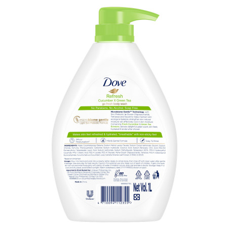 Dove Go Fresh Body Wash Refreshing Cucumber 1000g
