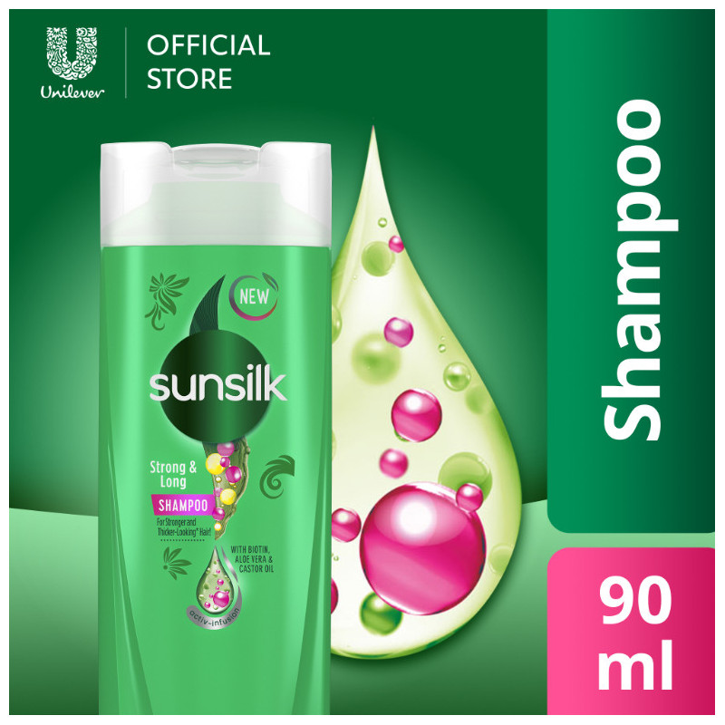 NEW Sunsilk Shampoo Strong & Long 90ML