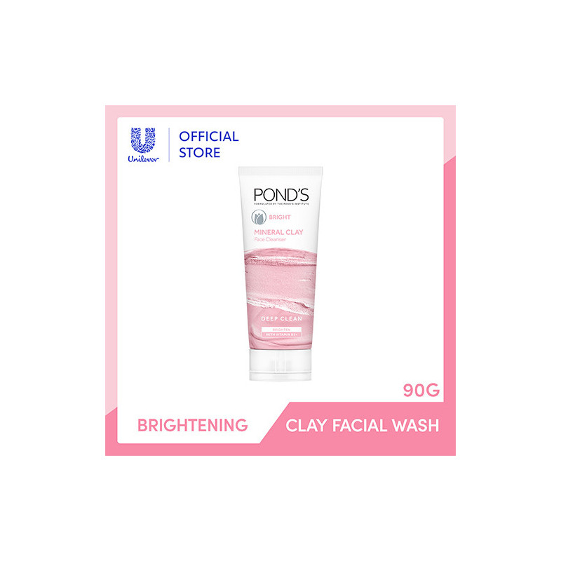 POND's Bright Skin Brightening Mineral Clay Foaming Facial Cleanser 90g