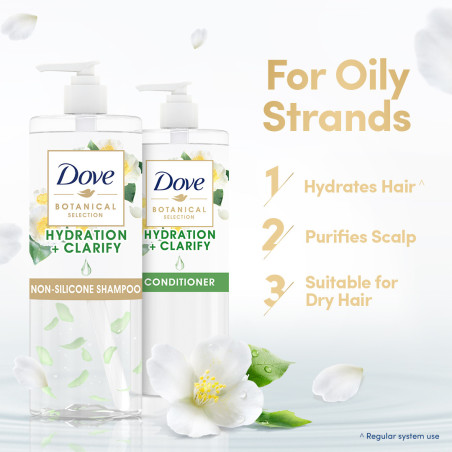 DOVE Botanical Silicone Free Shampoo for Fresh Hair Clarify 450ml